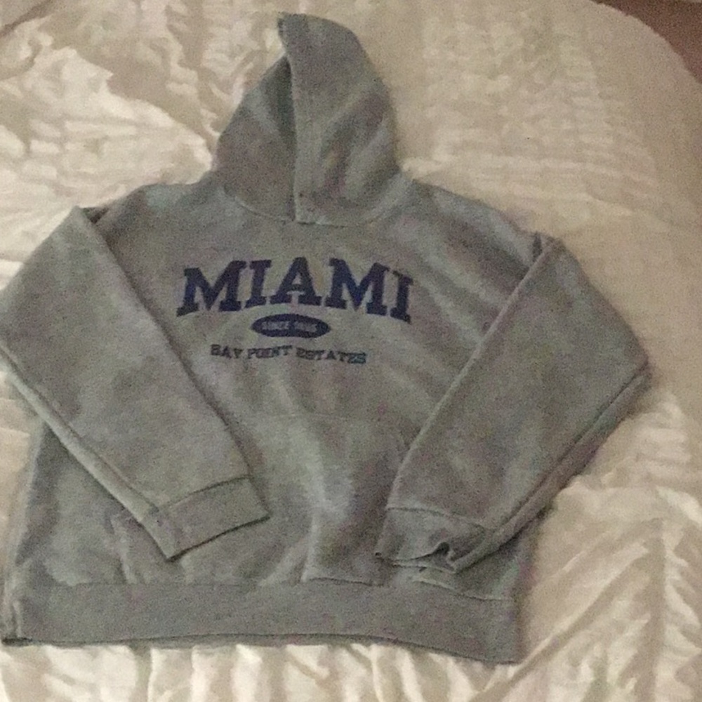 Gray Miami Hoodie